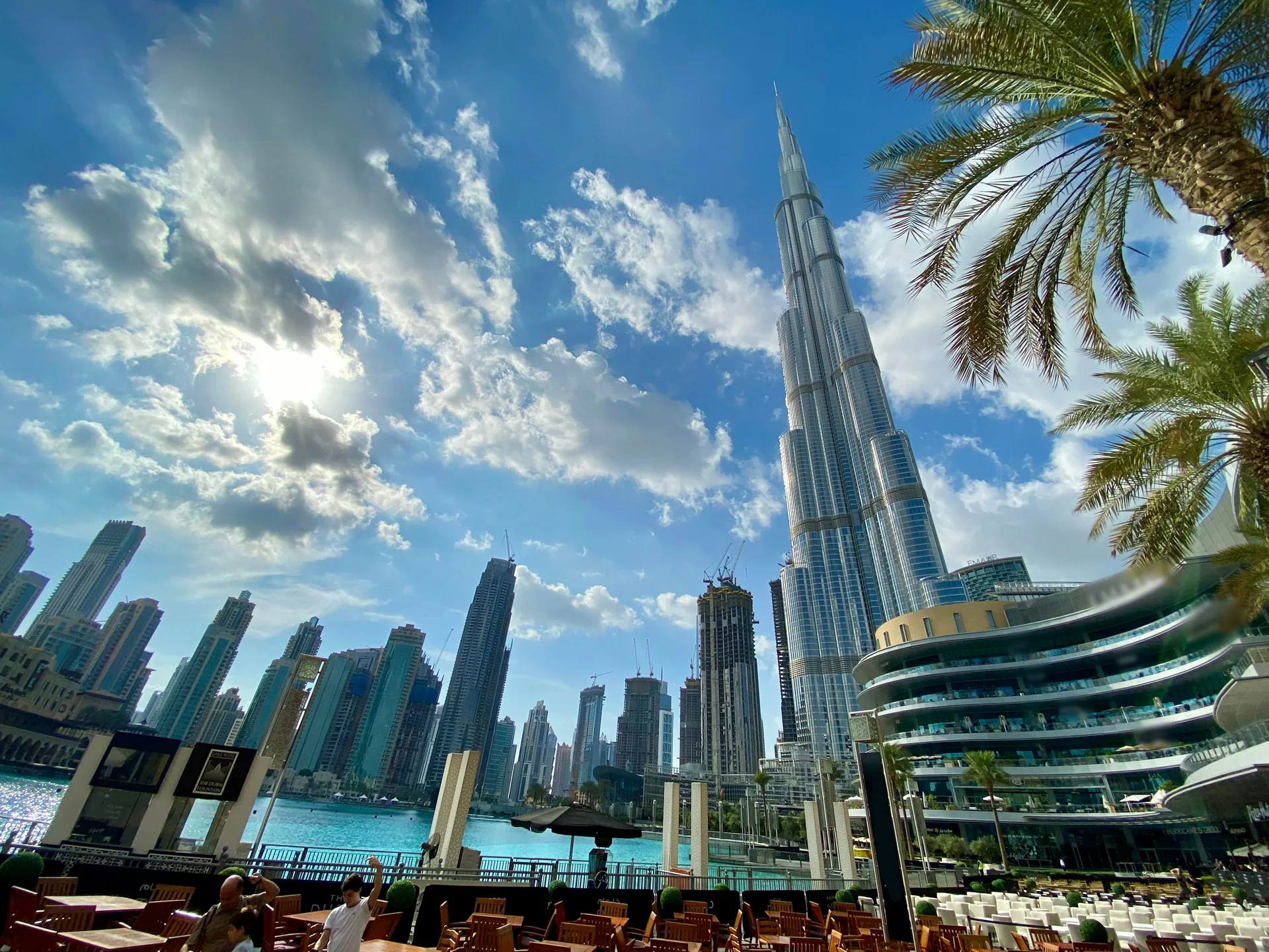 Dubai skyline at night — Burj Khalifa and Downtown Dubai — CM2 Golden Visa advisory
