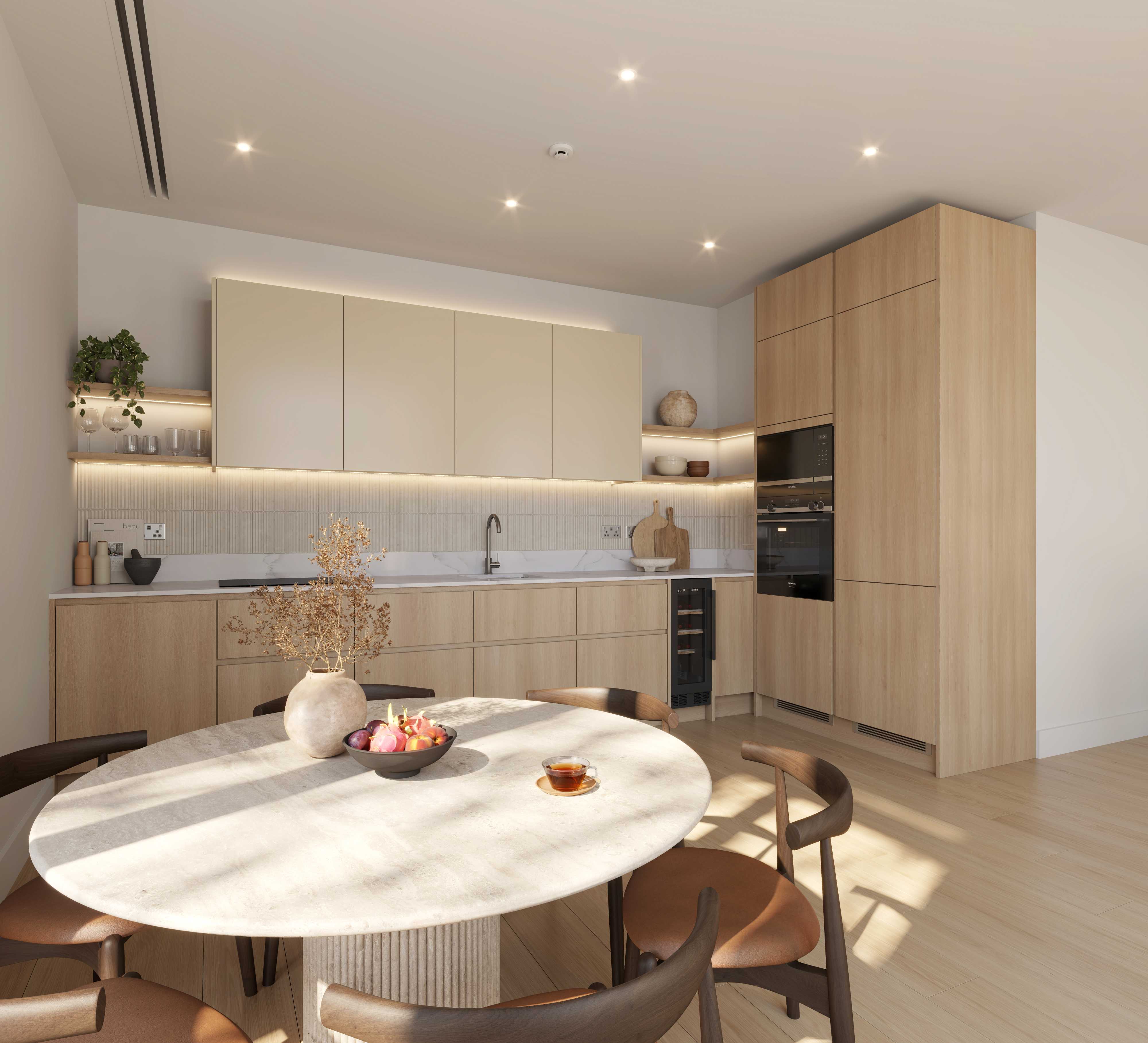 Wimbledon Bridge House interior apartment — London Square high-specification finish